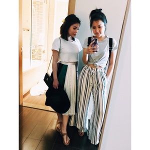 NWT! American Eagle Blue and White Striped Pants